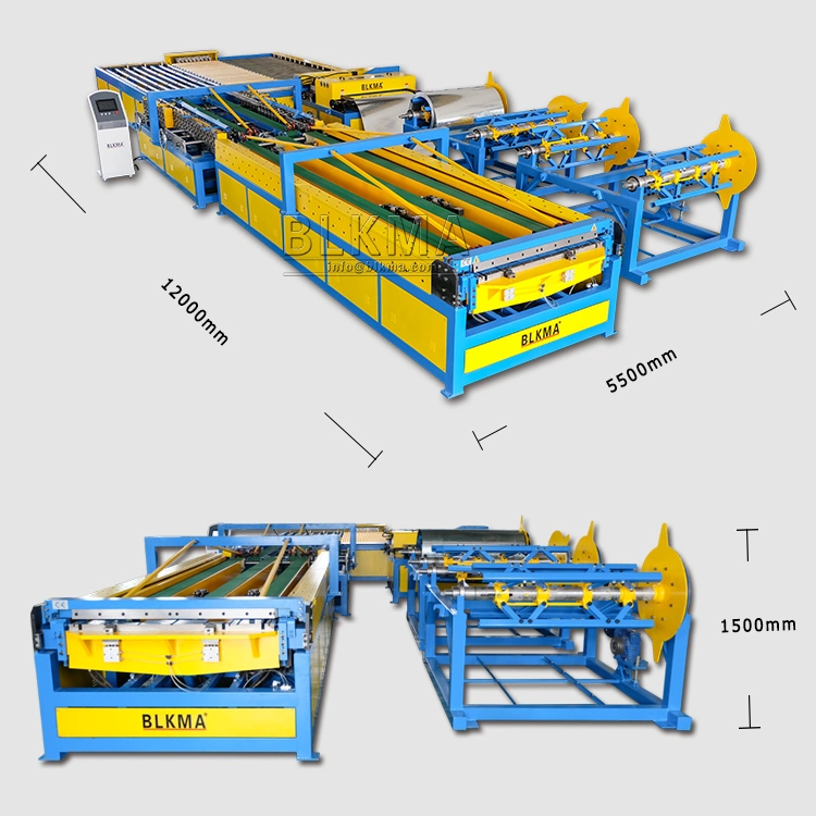 U Shape Rectangular Air Duct Making Auto Line Pipe Making Machine